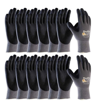 Maxiflex Ultimate 34874 Foam Nitrile Palm Coated Work Gloves - Unbeatable Grip & Abrasion Resistance - Multiple Applications Safety Gloves