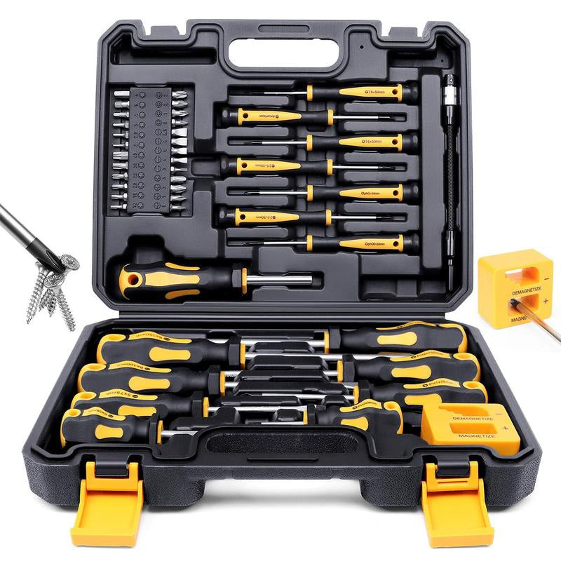 Precision Screwdriver Set, Magnetic Screwdrivers Set with Case, Precision Screwdriver Rod Set, Professional Durable Repair Tools Kit