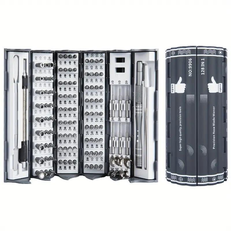 Precision Screwdriver Kit, Multifunctional 128 in 1 Screwdriver Set, Professional Manual Screwdriver Tools Set for Mobile Phone Repair