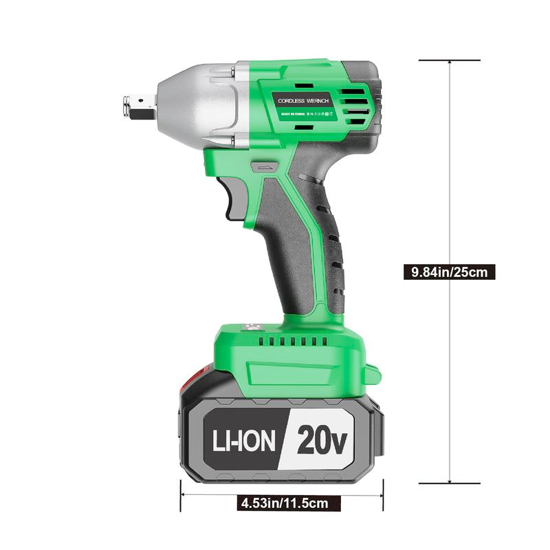 TEGATOK Cordless Impact Wrench, Power Impact Gun 1/2 (430N.M), Electric Driver, Brushless Impact Driver with 4000 Mah Battery, Fast Charger, 3-In-1 Electric Impact Wrench,Gift for Home, Vehicles & Menfor