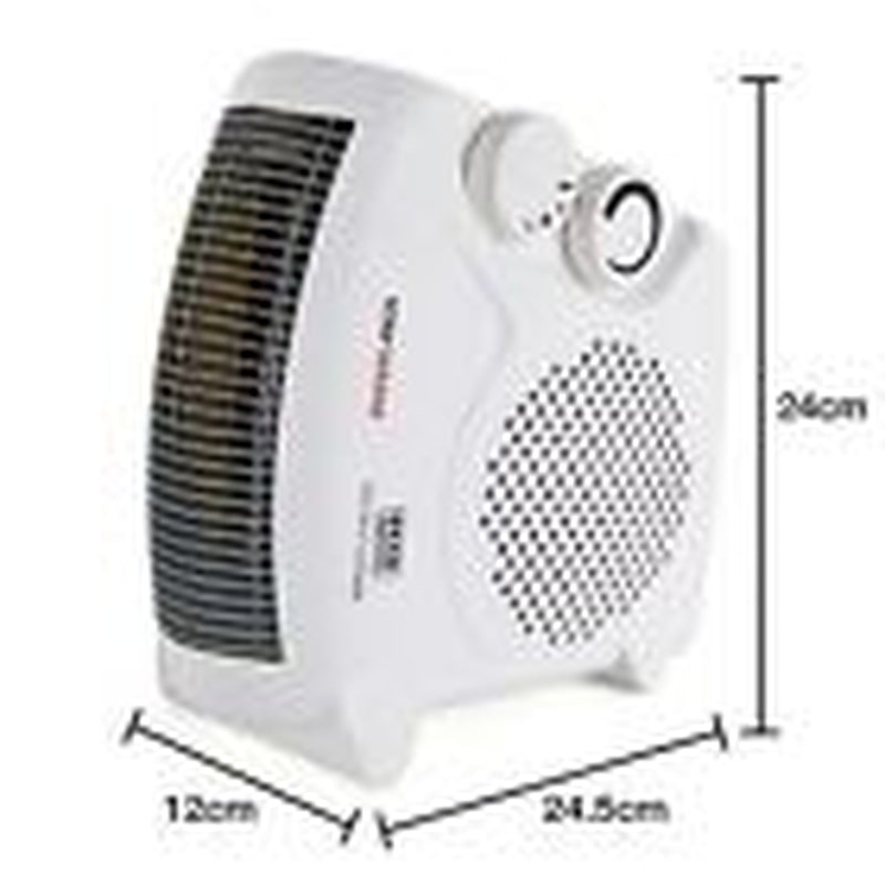 Electric Fan Heater Thermostat 2Kw Portable 2 Heat Settings Hot/Cool Blow