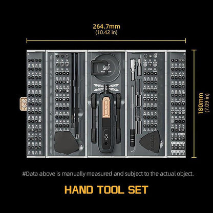 180 in 1 Manual Screwdriver Set, Precision Screwdriver with Pick-Up Screwdriver Bits & Quintic-Fold Case, Multi-Purpose Tool Kit, Magnetic Repair Tool for Iphone Laptop PC Tablet Watch, Gift Sets for Men