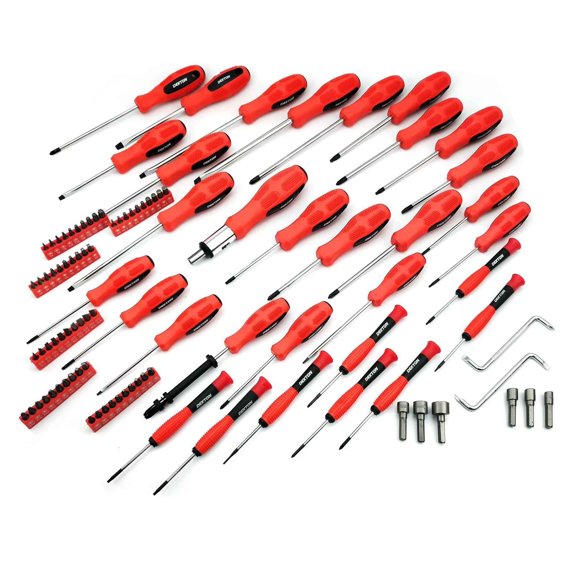 50 or 100Pc Dekton Screwdriver Set Home DIY Tool Kit Repair Precision Hand Tools