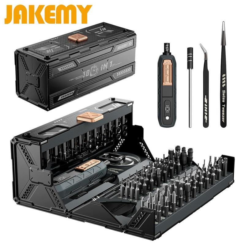 180 in 1 Manual Screwdriver Set, Precision Screwdriver with Pick-Up Screwdriver Bits & Quintic-Fold Case, Multi-Purpose Tool Kit, Magnetic Repair Tool for Iphone Laptop PC Tablet Watch, Gift Sets for Men