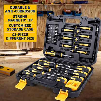 Precision Screwdriver Set, Magnetic Screwdrivers Set with Case, Precision Screwdriver Rod Set, Professional Durable Repair Tools Kit