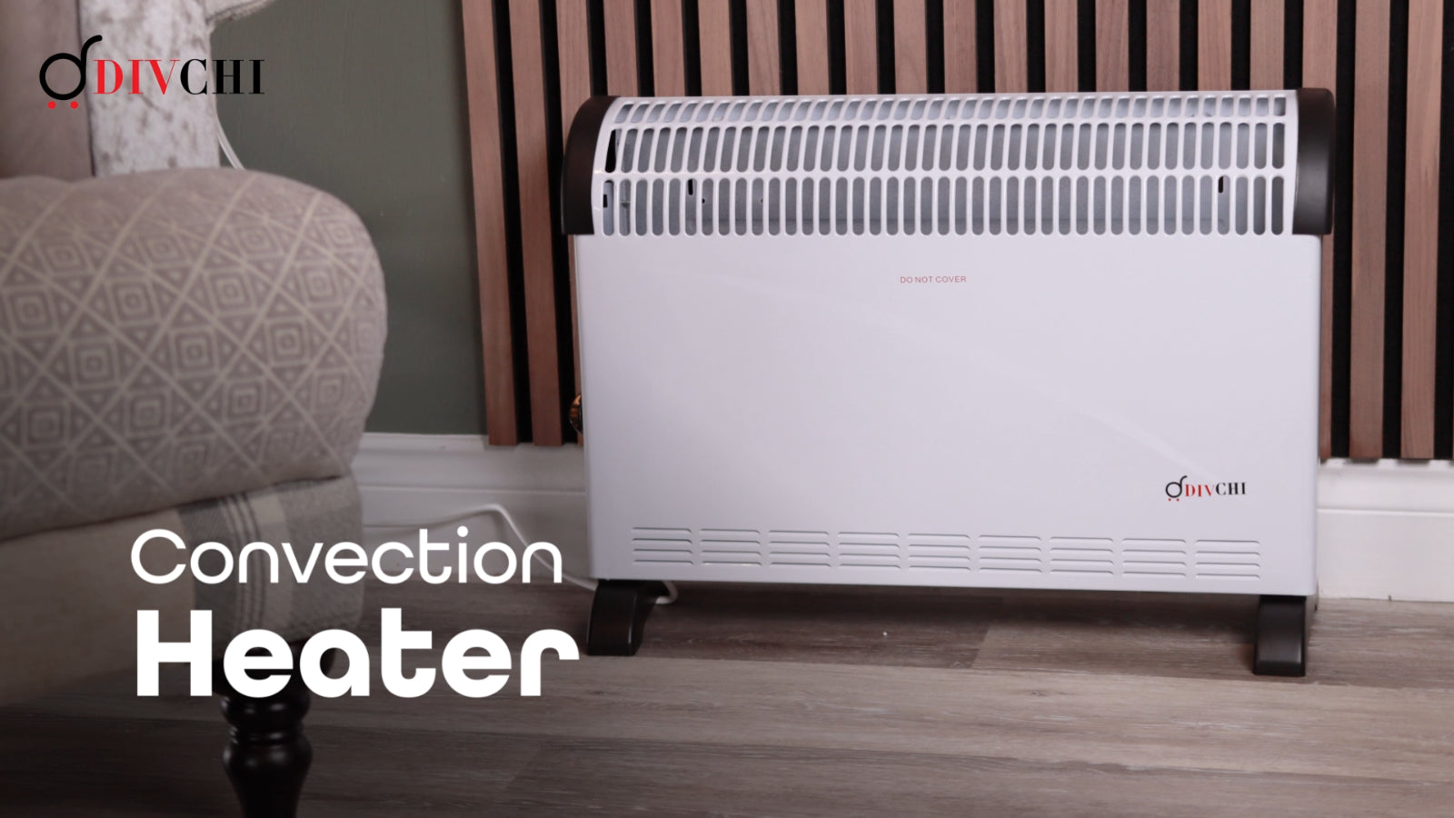 Free Standing Convector Radiator Heater with Adjustable 3 Heat Settings 2000W