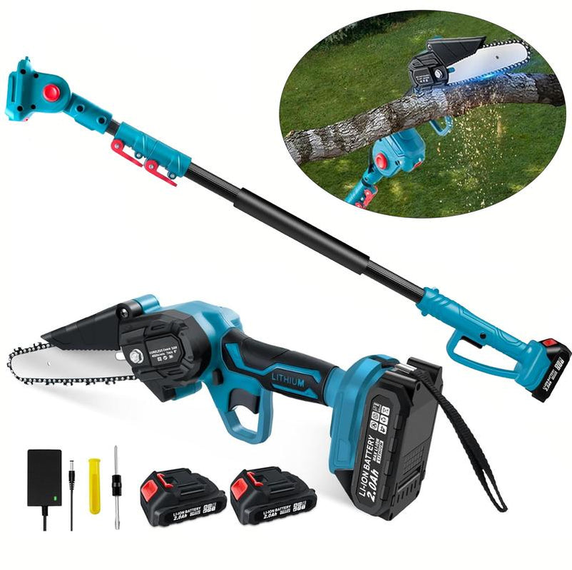 2Pcs High Branch Saws, Telescopic High-Altitude Shears, Electric Brushless Pruning Saws, Extended High Branches, Two Electric and One Electric Garden Pruning Tools