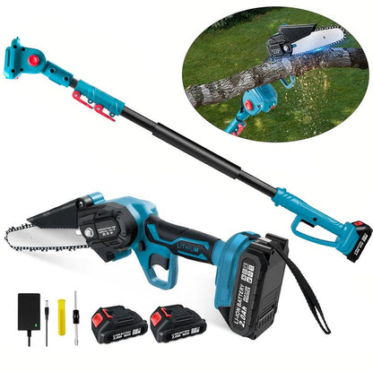 2Pcs High Branch Saws, Telescopic High-Altitude Shears, Electric Brushless Pruning Saws, Extended High Branches, Two Electric and One Electric Garden Pruning Tools