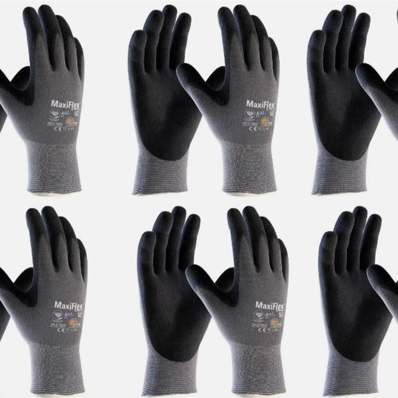 Maxiflex Ultimate 34874 Foam Nitrile Palm Coated Work Gloves - Unbeatable Grip & Abrasion Resistance - Multiple Applications Safety Gloves