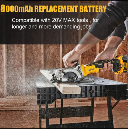 4-Pack 20V Max XR 8.0Ah Lithiumlon Battery Pack by Dewalt Dcb200For 20V Tools - High Capacity Andexceptional Compatibility