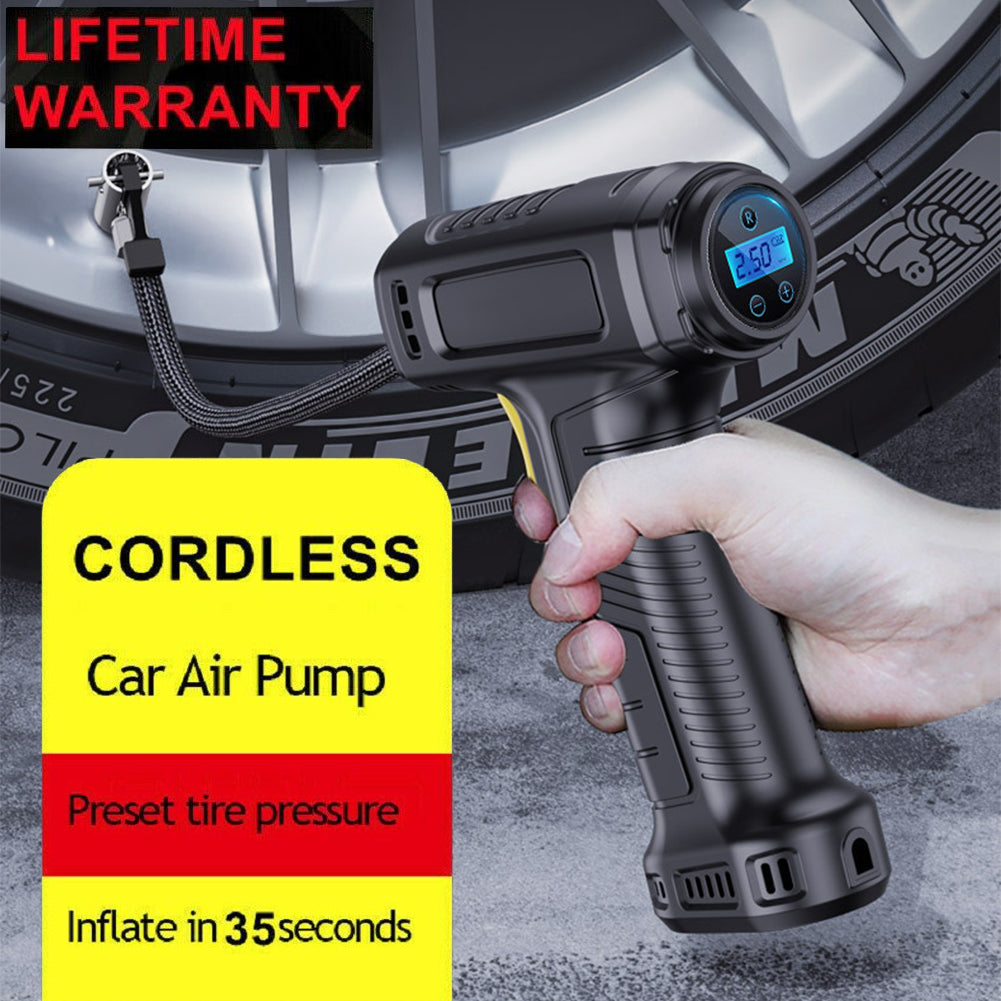 Car Tyre Inflator Cordless Digital USB Rechargeable Tire Air Compressor Pump UK