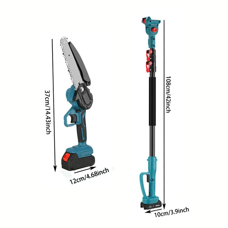 2Pcs High Branch Saws, Telescopic High-Altitude Shears, Electric Brushless Pruning Saws, Extended High Branches, Two Electric and One Electric Garden Pruning Tools